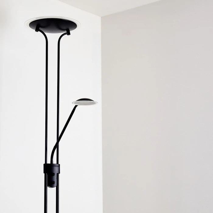 Hofstein Abiqua Deckenfluter LED Schwarz, 2-flammig 16 Hofstein Abiqua Deckenfluter LED Schwarz, 2-flammig – Bild 16