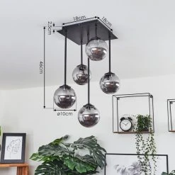 Hofstein Abramo Deckenleuchte LED Schwarz, 5-flammig -LED Leuchten Verkäufe 2022 abramo deckenleuchte h3545676 3