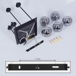 Hofstein Abramo Deckenleuchte LED Schwarz, 5-flammig -LED Leuchten Verkäufe 2022 abramo deckenleuchte h3545676 4