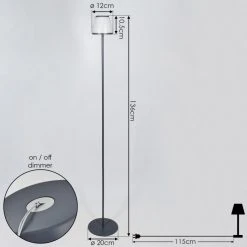 Hofstein Abuya Außenstehleuchte LED Anthrazit, 1-flammig -LED Leuchten Verkäufe 2022 abuya aussenstehleuchte h3394328 3
