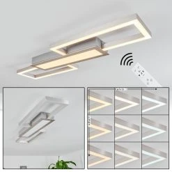 Hofstein Ahrenfeld Deckenleuchte LED Aluminium, 1-flammig, Fernbedienung