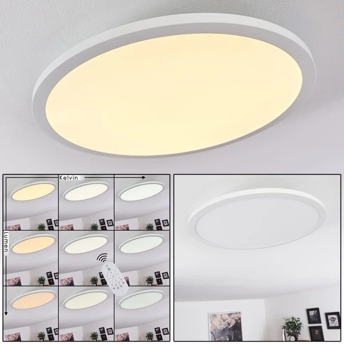 Hofstein Ailik LED Panel Weiß, 1-flammig, Fernbedienung 1 Hofstein Ailik LED Panel Weiß, 1-flammig, Fernbedienung