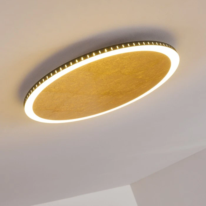 Hofstein Aitrach Deckenleuchte LED Gold, 1-flammig 16 Hofstein Aitrach Deckenleuchte LED Gold, 1-flammig – Bild 16