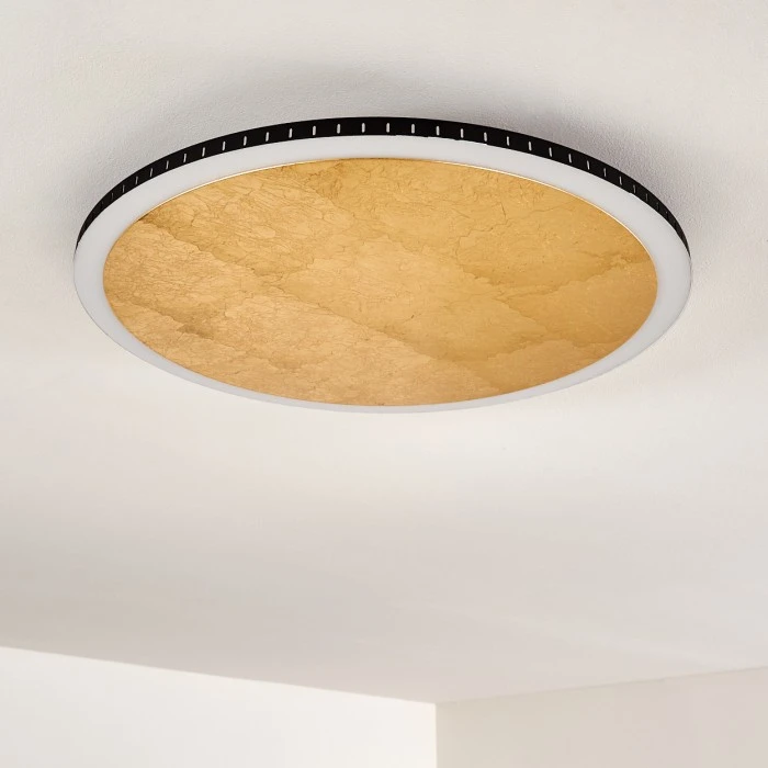 Hofstein Aitrach Deckenleuchte LED Gold, 1-flammig 19 Hofstein Aitrach Deckenleuchte LED Gold, 1-flammig – Bild 19