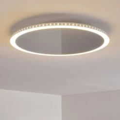 Hofstein Aitrach Deckenleuchte LED Silber, Weiß, 1-flammig -LED Leuchten Verkäufe 2022 aitrach deckenleuchte h3307465 2