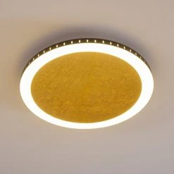 Hofstein Aitrach Deckenleuchte LED Gold, 1-flammig -LED Leuchten Verkäufe 2022 aitrach deckenleuchte h3307557 12