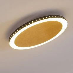 Hofstein Aitrach Deckenleuchte LED Gold, 1-flammig -LED Leuchten Verkäufe 2022 aitrach deckenleuchte h3307557 13