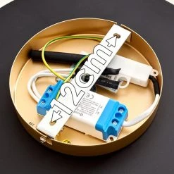 Hofstein Aitrach Deckenleuchte LED Gold, 1-flammig -LED Leuchten Verkäufe 2022 aitrach deckenleuchte h3307557 18