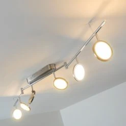 Hofstein Alberton Deckenleuchte LED Nickel-Matt, 6-flammig -LED Leuchten Verkäufe 2022 alberton deckenleuchte h3008980 3