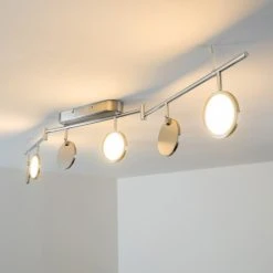 Hofstein Alberton Deckenleuchte LED Nickel-Matt, 6-flammig -LED Leuchten Verkäufe 2022 alberton deckenleuchte h3008980 9