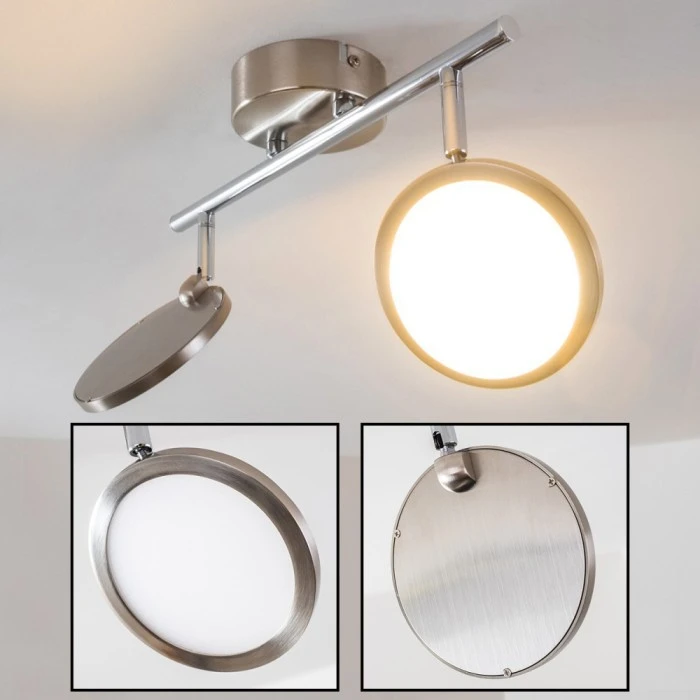 Hofstein Alberton Deckenleuchte LED Hellbraun, 2-flammig 1 Hofstein Alberton Deckenleuchte LED Hellbraun, 2-flammig