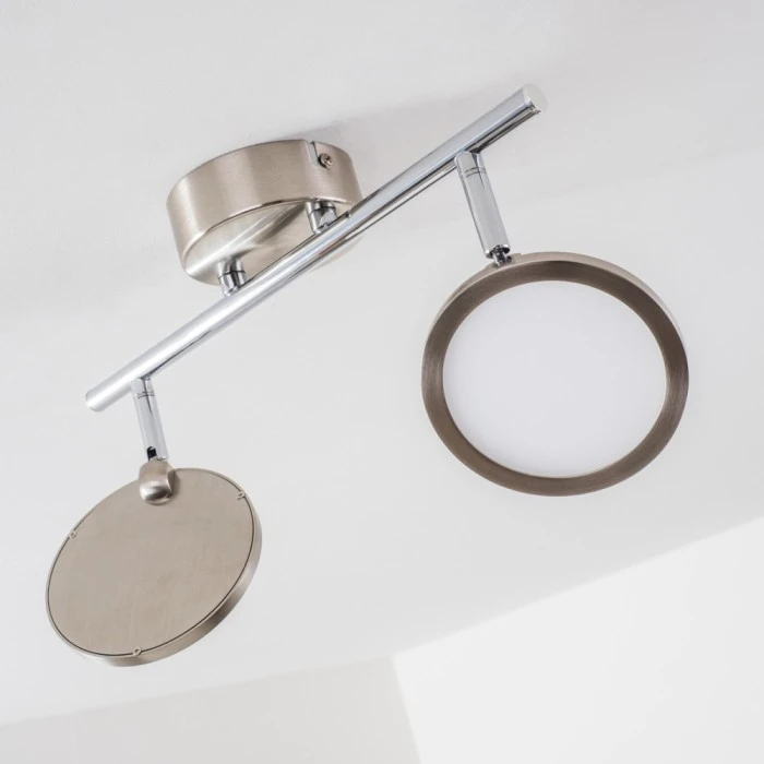 Hofstein Alberton Deckenleuchte LED Hellbraun, 2-flammig 11 Hofstein Alberton Deckenleuchte LED Hellbraun, 2-flammig – Bild 11