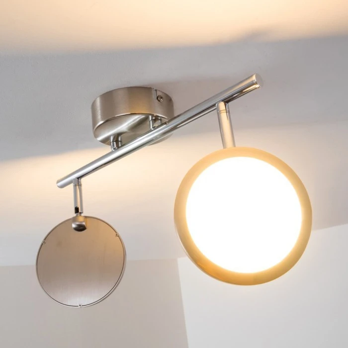 Hofstein Alberton Deckenleuchte LED Hellbraun, 2-flammig 12 Hofstein Alberton Deckenleuchte LED Hellbraun, 2-flammig – Bild 12