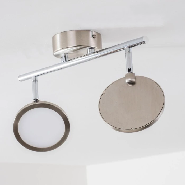 Hofstein Alberton Deckenleuchte LED Hellbraun, 2-flammig 13 Hofstein Alberton Deckenleuchte LED Hellbraun, 2-flammig – Bild 13