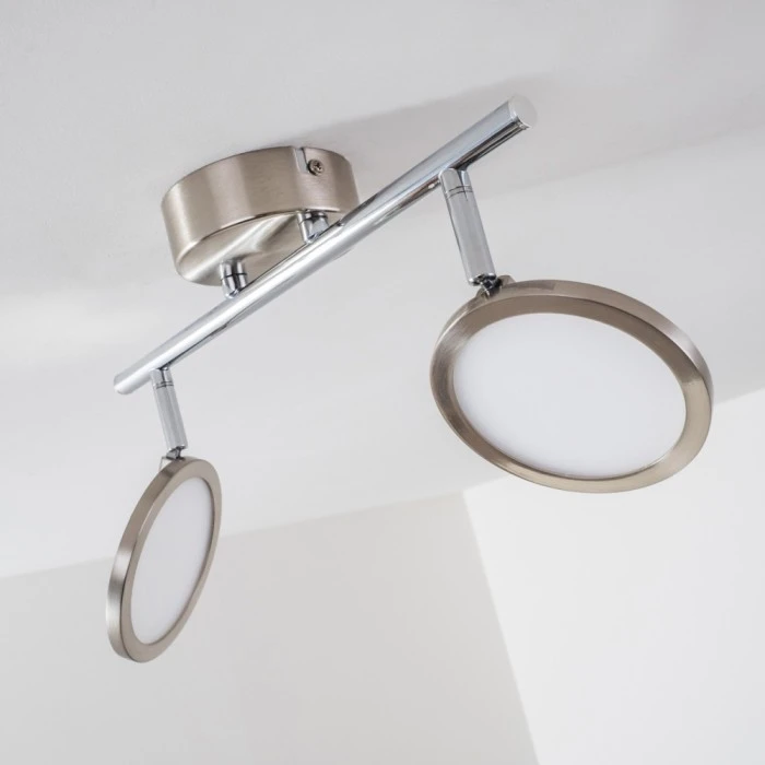 Hofstein Alberton Deckenleuchte LED Hellbraun, 2-flammig 5 Hofstein Alberton Deckenleuchte LED Hellbraun, 2-flammig – Bild 5