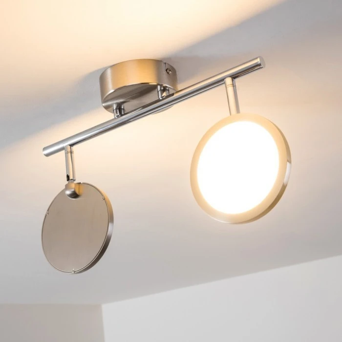 Hofstein Alberton Deckenleuchte LED Hellbraun, 2-flammig 8 Hofstein Alberton Deckenleuchte LED Hellbraun, 2-flammig – Bild 8