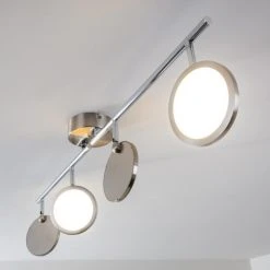 Hofstein Alberton Deckenleuchte LED Hellbraun, 4-flammig -LED Leuchten Verkäufe 2022 alberton deckenleuchte h3009031 11