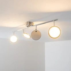 Hofstein Alberton Deckenleuchte LED Hellbraun, 4-flammig -LED Leuchten Verkäufe 2022 alberton deckenleuchte h3009031 18