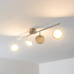 Hofstein Alberton Deckenleuchte LED Hellbraun, 4-flammig -LED Leuchten Verkäufe 2022 alberton deckenleuchte h3009031 19