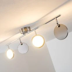 Hofstein Alberton Deckenleuchte LED Hellbraun, 4-flammig -LED Leuchten Verkäufe 2022 alberton deckenleuchte h3009031 9