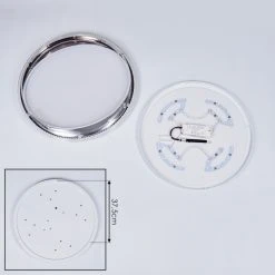 Hofstein Alberton Deckenpanel LED Chrom, Weiß, Transparent, Klar, 1-flammig 16 Hofstein Alberton Deckenpanel LED Chrom, Weiß, Transparent, Klar, 1-flammig -LED Leuchten Verkäufe 2022 alberton deckenpanel h3418727 4