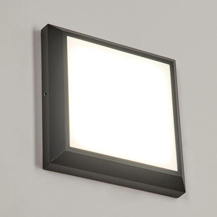 Hofstein Alkmaar Außendeckenleuchte LED Anthrazit, 1-flammig 7 Hofstein Alkmaar Außendeckenleuchte LED Anthrazit, 1-flammig – Bild 7