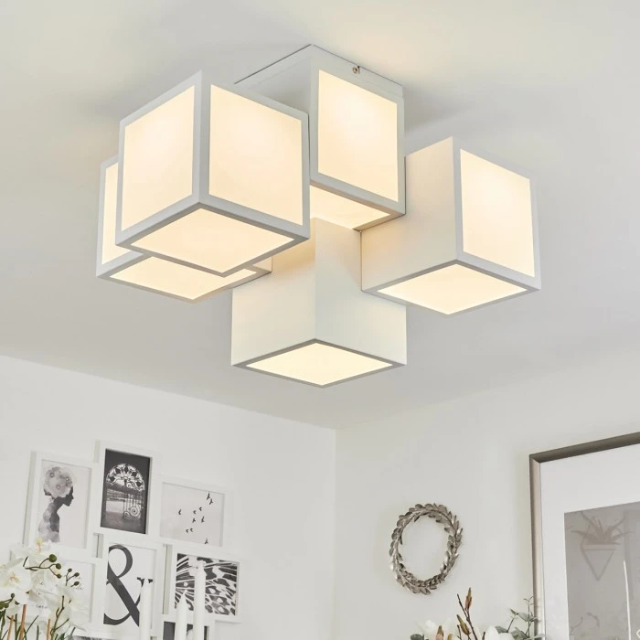 Hofstein Allonville Deckenleuchte LED Weiß, 1-flammig 9 Hofstein Allonville Deckenleuchte LED Weiß, 1-flammig – Bild 9