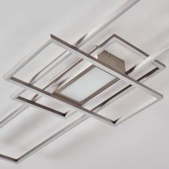 Hofstein Alsterbro Deckenleuchte LED Nickel-Matt, 1-flammig, Fernbedienung -LED Leuchten Verkäufe 2022 alsterbro deckenleuchte h3308387 10