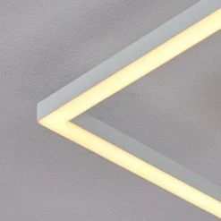 Hofstein Alsterbro Deckenleuchte LED Weiß, 1-flammig, Fernbedienung -LED Leuchten Verkäufe 2022 alsterbro deckenleuchte h3312193 16