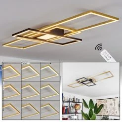 Hofstein Alsterbro Deckenleuchte LED Schwarz, 1-flammig