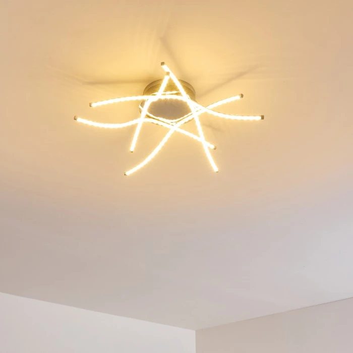 Hofstein Altino Deckenleuchte LED Chrom, 1-flammig 8 Hofstein Altino Deckenleuchte LED Chrom, 1-flammig – Bild 8