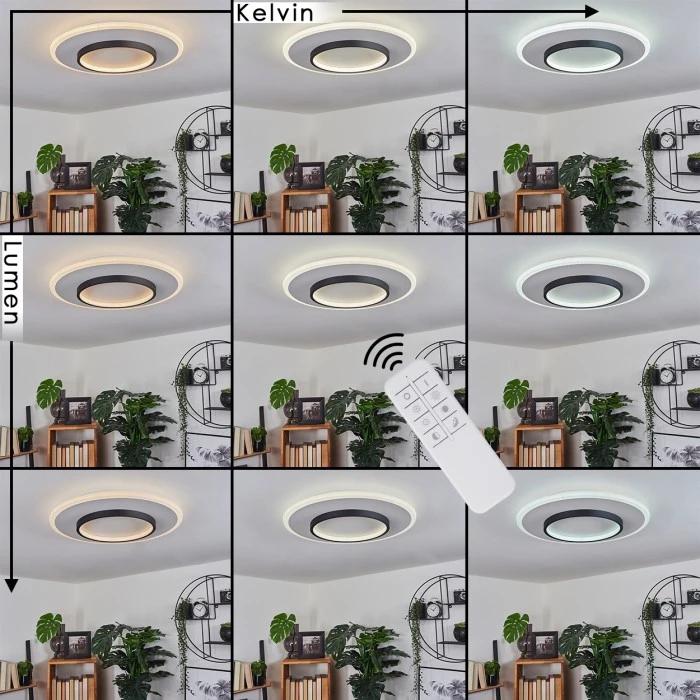 Hofstein Andelfingen Deckenleuchte LED Weiß, 1-flammig, Fernbedienung 2 Hofstein Andelfingen Deckenleuchte LED Weiß, 1-flammig, Fernbedienung – Bild 2