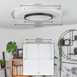 Hofstein Andelfingen Deckenleuchte LED Weiß, 1-flammig, Fernbedienung 14 Hofstein Andelfingen Deckenleuchte LED Weiß, 1-flammig, Fernbedienung -LED Leuchten Verkäufe 2022 andelfingen deckenleuchte h3542262 3