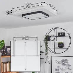 Hofstein Andelfingen Deckenpanel LED Weiß, 1-flammig, Fernbedienung -LED Leuchten Verkäufe 2022 andelfingen deckenpanel h3542286 3