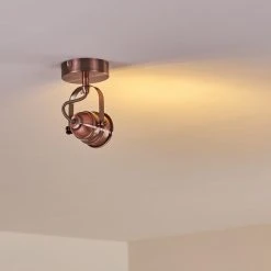Hofstein Aniak Deckenleuchte LED Kupferfarben, 1-flammig -LED Leuchten Verkäufe 2022 aniak deckenleuchte h3363546 12
