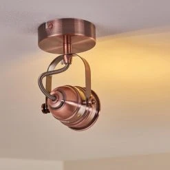 Hofstein Aniak Deckenleuchte LED Kupferfarben, 1-flammig -LED Leuchten Verkäufe 2022 aniak deckenleuchte h3363546 15