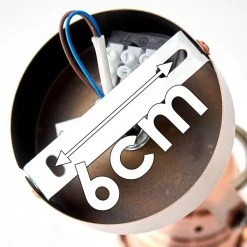 Hofstein Aniak Deckenleuchte LED Kupferfarben, 1-flammig -LED Leuchten Verkäufe 2022 aniak deckenleuchte h3363546 17