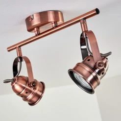 Hofstein Aniak Deckenleuchte LED Kupferfarben, 2-flammig -LED Leuchten Verkäufe 2022 aniak deckenleuchte h3363607 12