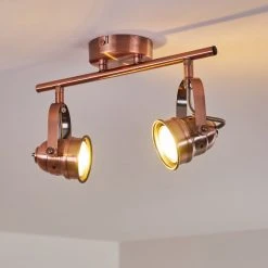Hofstein Aniak Deckenleuchte LED Kupferfarben, 2-flammig -LED Leuchten Verkäufe 2022 aniak deckenleuchte h3363607 14