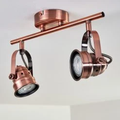 Hofstein Aniak Deckenleuchte LED Kupferfarben, 2-flammig -LED Leuchten Verkäufe 2022 aniak deckenleuchte h3363607 16