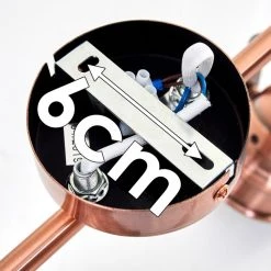 Hofstein Aniak Deckenleuchte LED Kupferfarben, 2-flammig -LED Leuchten Verkäufe 2022 aniak deckenleuchte h3363607 17