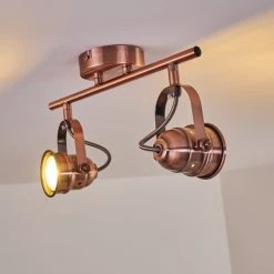Hofstein Aniak Deckenleuchte LED Kupferfarben, 2-flammig -LED Leuchten Verkäufe 2022 aniak deckenleuchte h3363607 3
