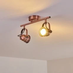 Hofstein Aniak Deckenleuchte LED Kupferfarben, 2-flammig -LED Leuchten Verkäufe 2022 aniak deckenleuchte h3363607 9