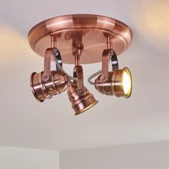 Hofstein Aniak Deckenleuchte LED Kupferfarben, 3-flammig -LED Leuchten Verkäufe 2022 aniak deckenleuchte h3363683 11