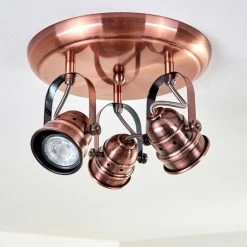 Hofstein Aniak Deckenleuchte LED Kupferfarben, 3-flammig -LED Leuchten Verkäufe 2022 aniak deckenleuchte h3363683 15