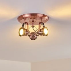 Hofstein Aniak Deckenleuchte LED Kupferfarben, 3-flammig -LED Leuchten Verkäufe 2022 aniak deckenleuchte h3363683 9