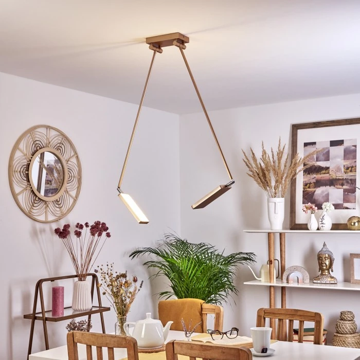 Hofstein Anneau Deckenleuchte LED Chrom, Gold, 2-flammig 11 Hofstein Anneau Deckenleuchte LED Chrom, Gold, 2-flammig – Bild 11