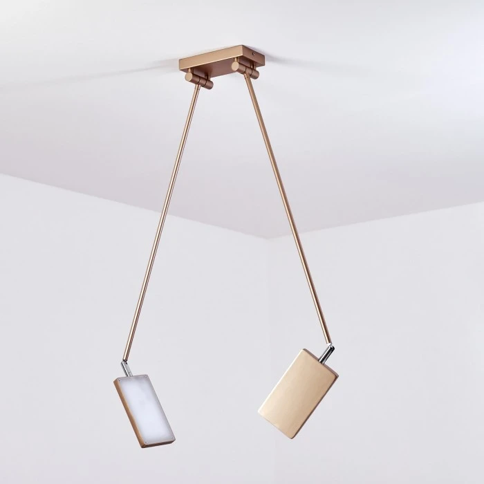 Hofstein Anneau Deckenleuchte LED Chrom, Gold, 2-flammig 8 Hofstein Anneau Deckenleuchte LED Chrom, Gold, 2-flammig – Bild 8