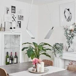 Hofstein Anneau Deckenleuchte LED Chrom, Silber, 2-flammig -LED Leuchten Verkäufe 2022 anneau deckenleuchte h3570234 11