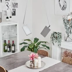 Hofstein Anneau Deckenleuchte LED Chrom, Silber, 2-flammig -LED Leuchten Verkäufe 2022 anneau deckenleuchte h3570234 9